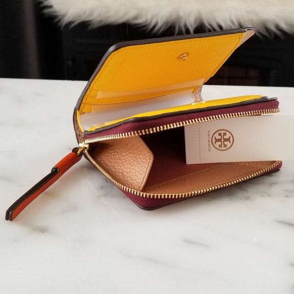 Tory Burch Perry Color-Block Medium Wallet - Picture 4 of 8